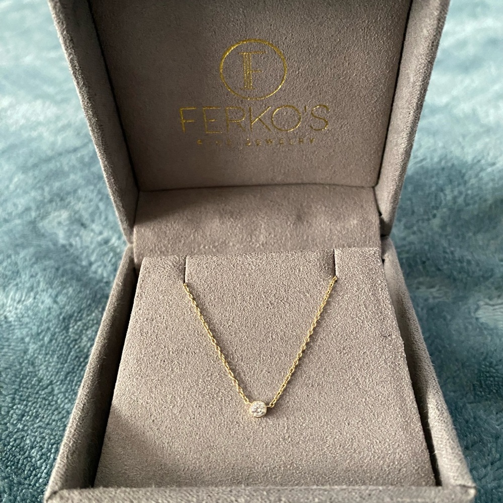 0.05ctw Floating Diamond Necklace